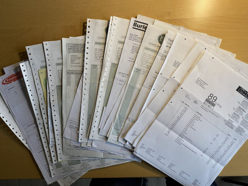 Jag e-type 2+2 1968_invoices